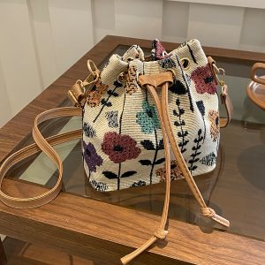 Garden Elegance Tapestry Satchel