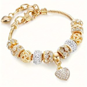 Golden Radiance Charm Bracelet